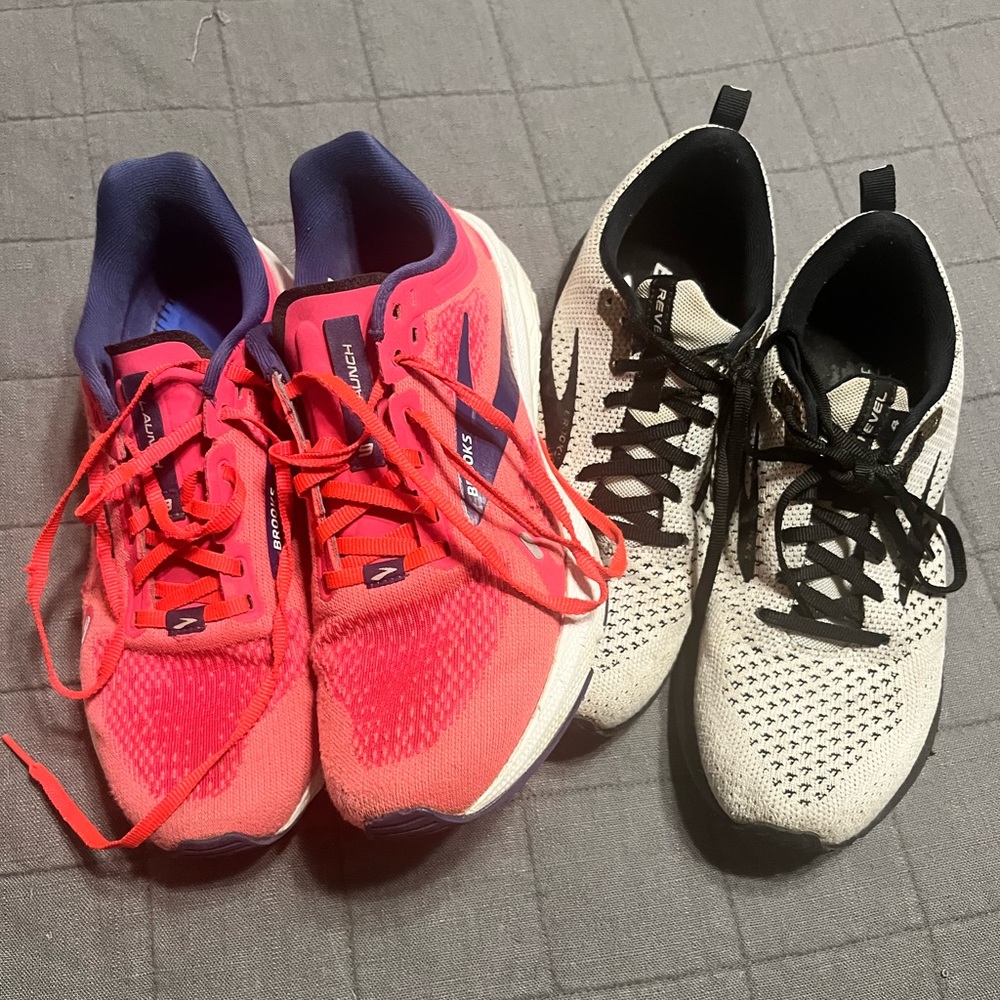 2 pairs of Brooks running shoes